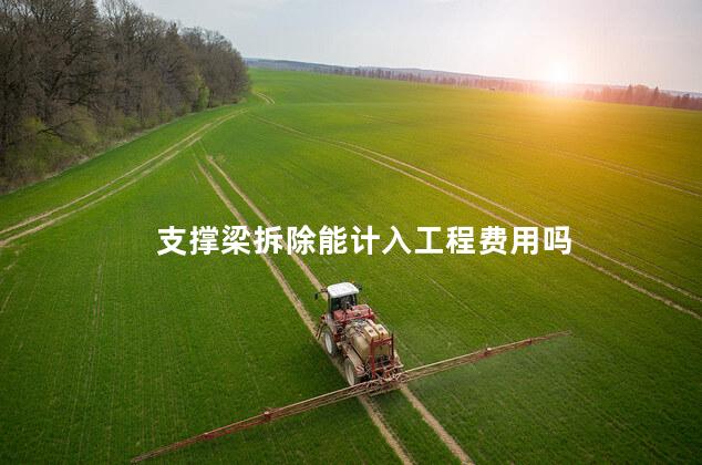 支撑梁拆除能计入工程费用吗