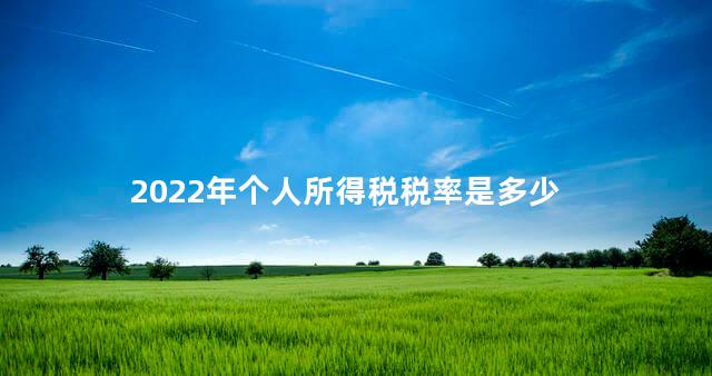 2022年个人所得税税率是多少 2022年个人所得税税率是多少
