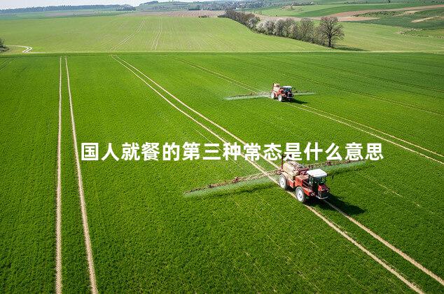 国人就餐的第三种常态是什么意思