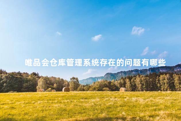 唯品会仓库管理系统存在的问题有哪些 唯品会仓库管理系统存在的问题有哪些