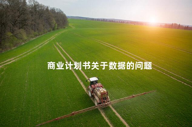 商业计划书关于数据的问题