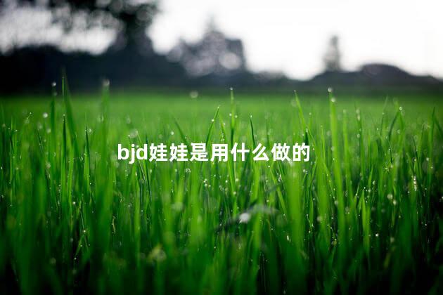 bjd娃娃是用什么做的