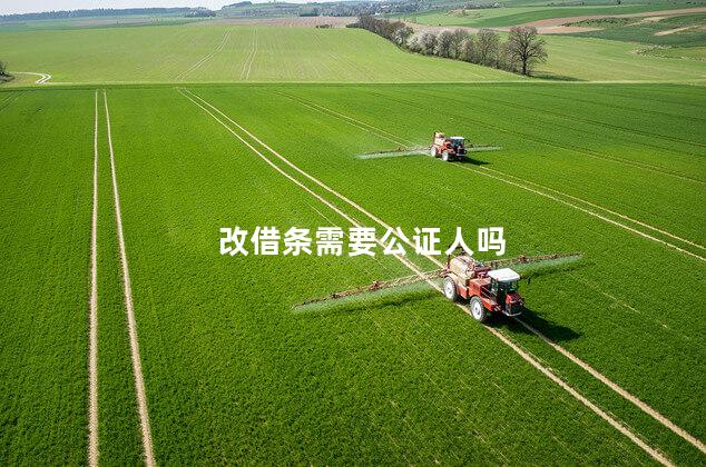 改借条需要公证人吗 改借条需要公证人吗