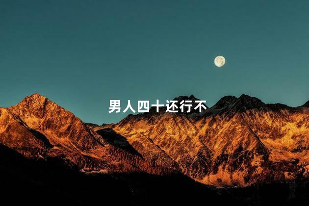 男人四十还行不