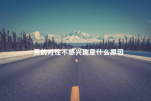 男的对性不感兴趣是什么原因