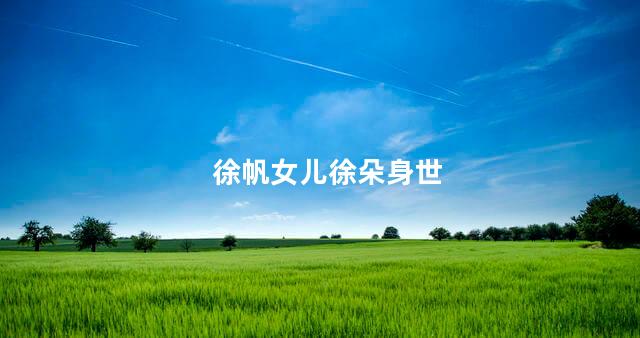 徐帆女儿徐朵身世 徐帆女儿徐朵身世