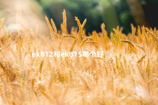 ek812和ek815哪个好
