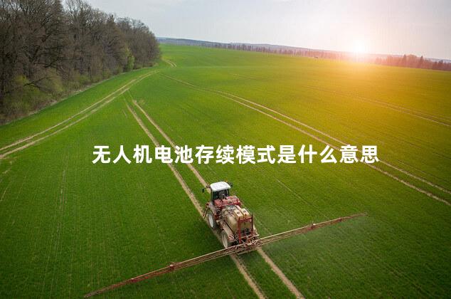 无人机电池存续模式是什么意思