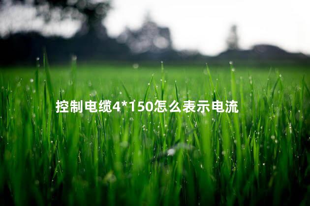 控制电缆4*150怎么表示电流