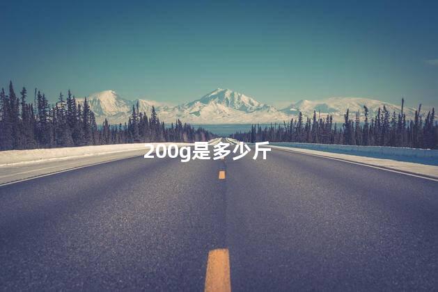 200g是多少斤