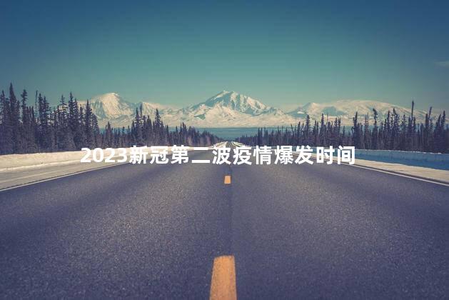 2023新冠第二波疫情爆发时间