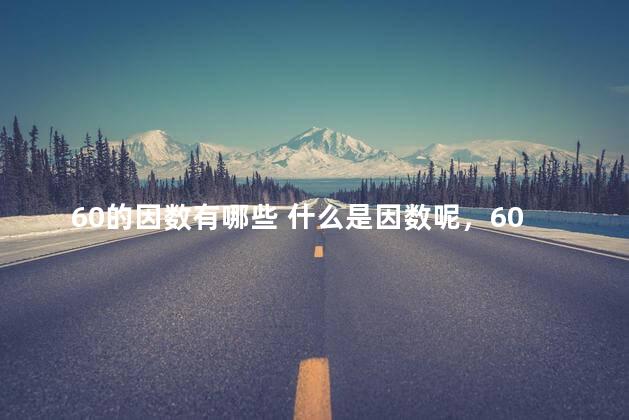 60的因数有哪些 什么是因数呢，60的因数是什么意思
