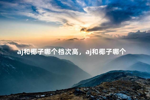 aj和椰子哪个档次高，aj和椰子哪个档次高