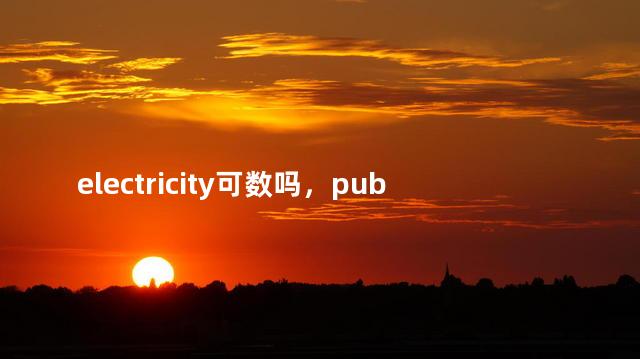 electricity可数吗，publicity可数吗