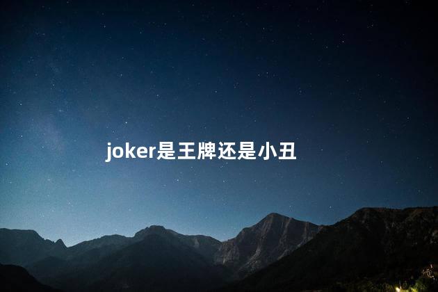 joker是王牌还是小丑