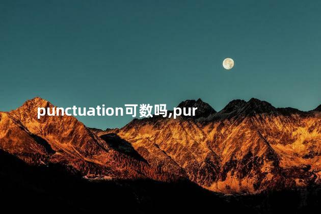 punctuation可数吗,pursuit可数 punctuation可数吗,pursuit可数