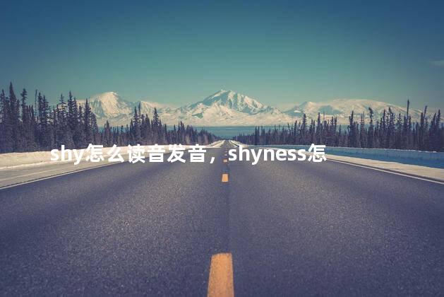 shy怎么读音发音，shyness怎么读