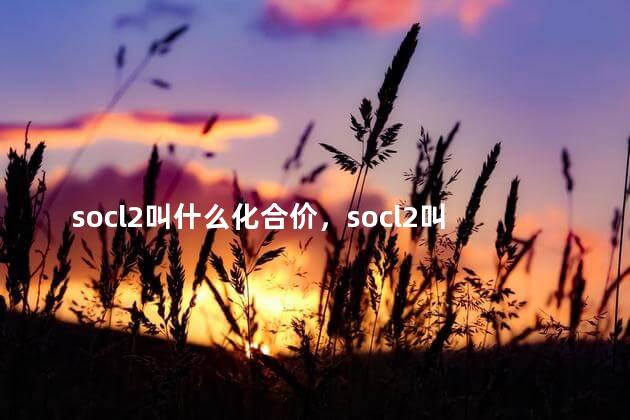 socl2叫什么化合价，socl2叫什么与锂反应