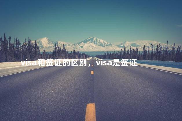 visa和签证的区别，visa是签证还是护照
