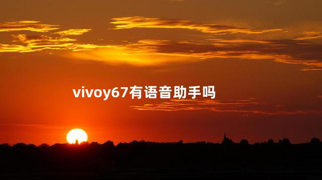 vivoy67有语音助手吗