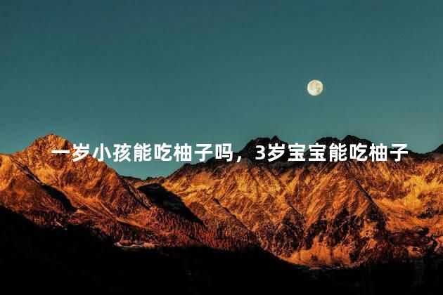 一岁小孩能吃柚子吗，3岁宝宝能吃柚子吗
