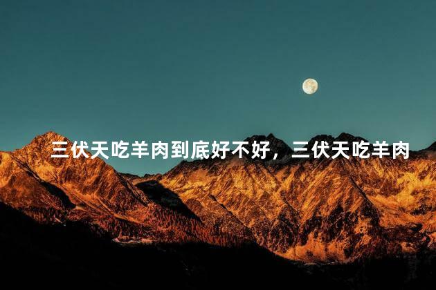 三伏天吃羊肉到底好不好，三伏天吃羊肉到底好不好呢