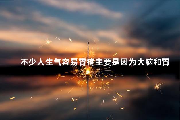 不少人生气容易胃疼主要是因为大脑和胃，不少人生气容易胃疼主要是因为大脑和胃有什么