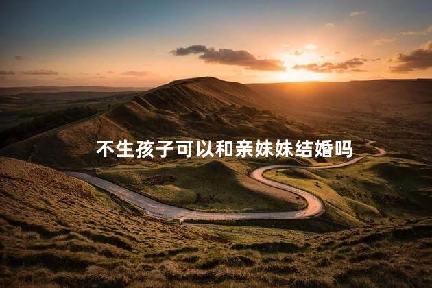 不生孩子可以和亲妹妹结婚吗