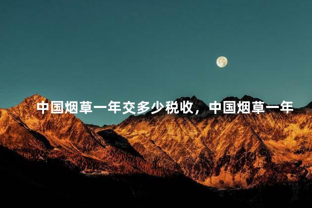 中国烟草一年交多少税收，中国烟草一年交多少税钱