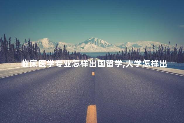 临床医学专业怎样出国留学,大学怎样出国留学 临床医学专业怎样出国留学,大学怎样出国留学