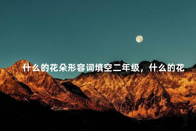 什么的花朵形容词填空二年级，什么的花朵形容词填空词语