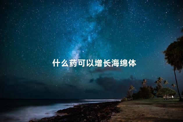 什么药可以增长海绵体