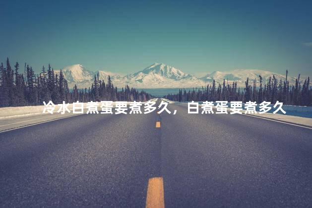 冷水白煮蛋要煮多久，白煮蛋要煮多久
