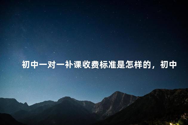 初中一对一补课收费标准是怎样的，初中1对1补课费用大概多少