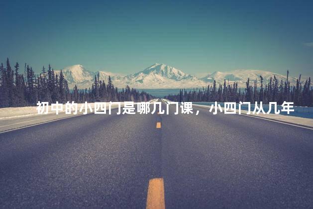 初中的小四门是哪几门课，小四门从几年级开始背