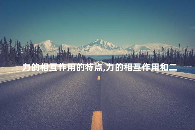 力的相互作用的特点,力的相互作用和二力平衡的区别 力的相互作用的特点,力的相互作用和二力平衡的区别