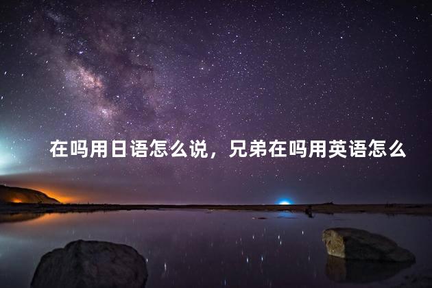 在吗用日语怎么说，兄弟在吗用英语怎么说