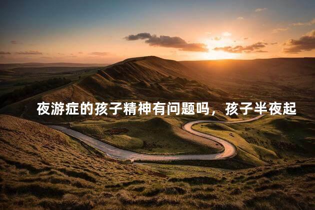夜游症的孩子精神有问题吗，孩子半夜起来突然乱走乱说话