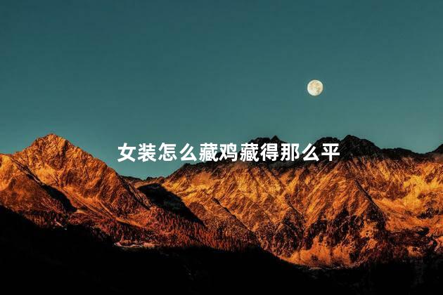 女装怎么藏鸡藏得那么平