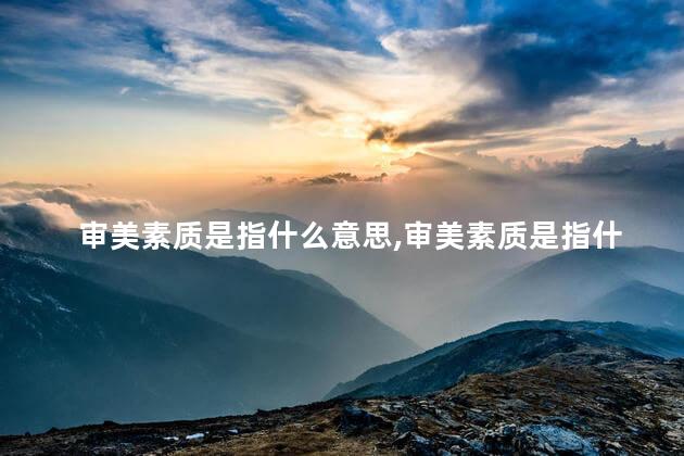 审美素质是指什么意思,审美素质是指什么 审美素质是指什么意思,审美素质是指什么