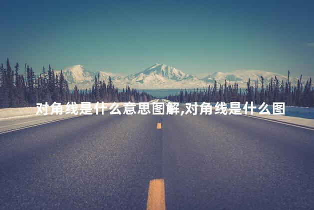 对角线是什么意思图解,对角线是什么图片 对角线是什么意思图解,对角线是什么图片