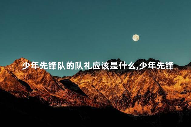 少年先锋队的队礼应该是什么,少年先锋队礼表示 少年先锋队的队礼应该是什么,少年先锋队礼表示