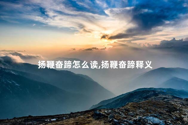 扬鞭奋蹄怎么读,扬鞭奋蹄释义 扬鞭奋蹄怎么读,扬鞭奋蹄释义