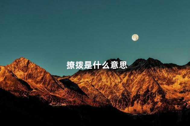 撩拨是什么意思