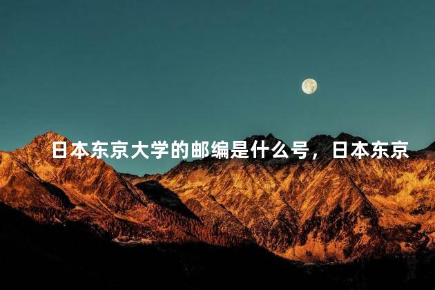 日本东京大学的邮编是什么号，日本东京大学的邮编是什么