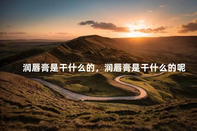 润唇膏是干什么的，润唇膏是干什么的呢