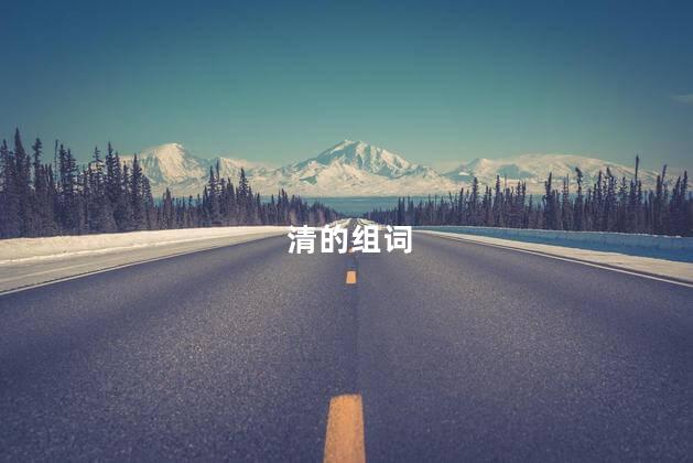 清的组词