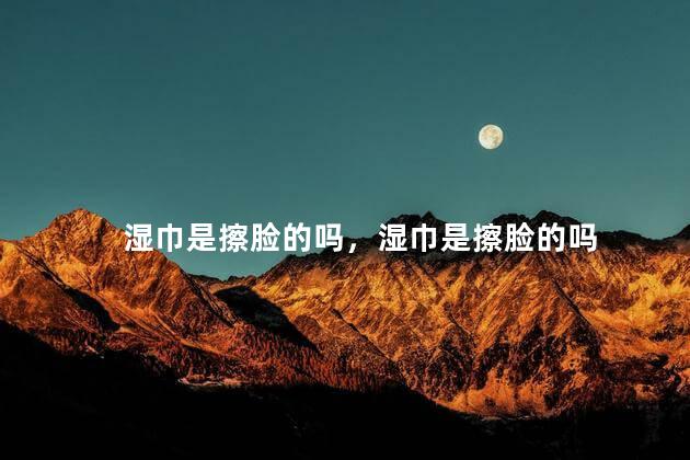 湿巾是擦脸的吗，湿巾是擦脸的吗
