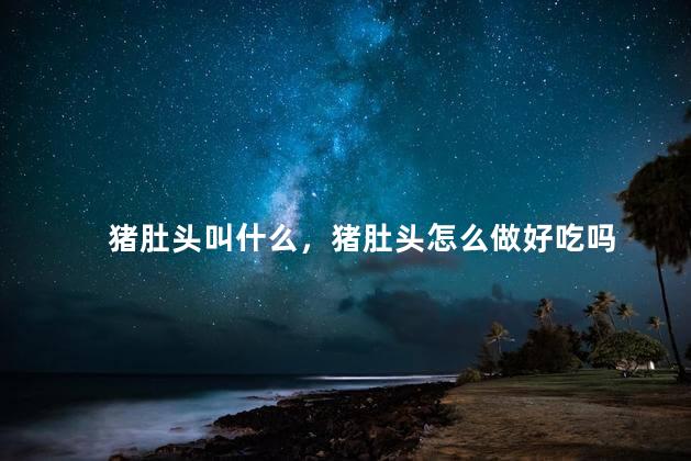猪肚头叫什么，猪肚头怎么做好吃吗
