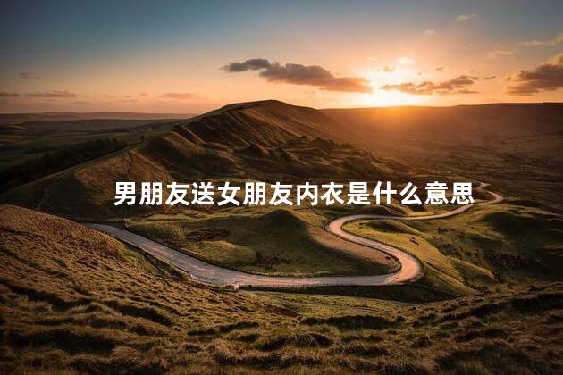 男朋友送女朋友内衣是什么意思